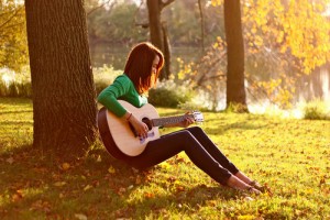 guitar girl beauty